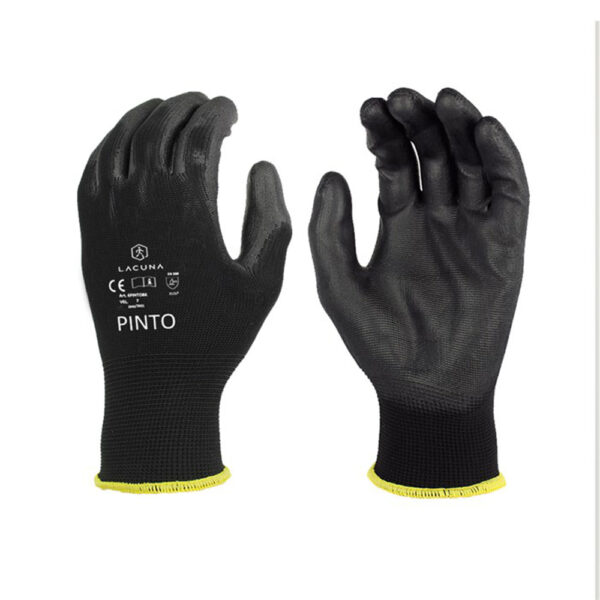 PU COATED GLOVES PINTO BLACK